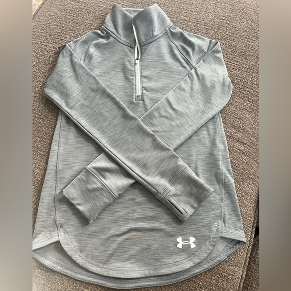 Under Armour Light Gray Performance Pullover - Picture 1 of 2